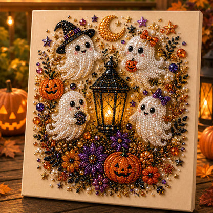 🎃Last Day Promotion 49% OFF👻Halloween Ghost Pearl Art DIY Kit