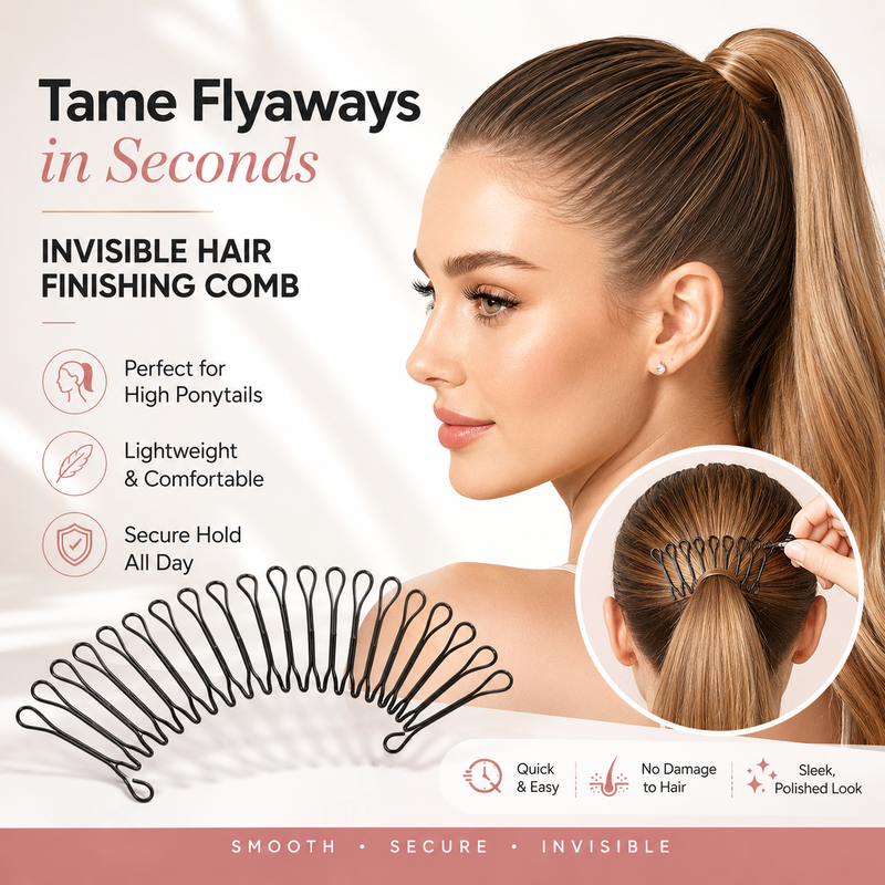 🌸LAST DAY SPECIAL PRICE!!🌸Flexible Invisible Grip Flyaway Hair Comb