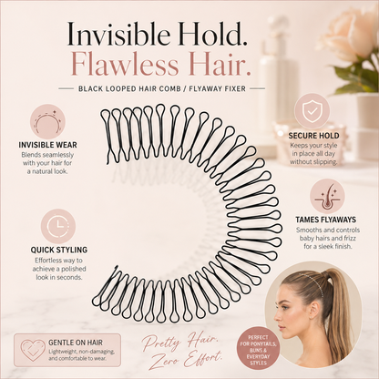 🌸LAST DAY SPECIAL PRICE!!🌸Flexible Invisible Grip Flyaway Hair Comb