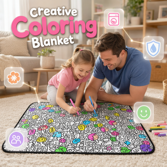 🌸LAST DAY SPECIAL PRICE!!🌸Family Bonding DIY Drawing Blanket