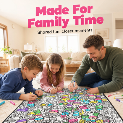 🌸LAST DAY SPECIAL PRICE!!🌸Family Bonding DIY Drawing Blanket