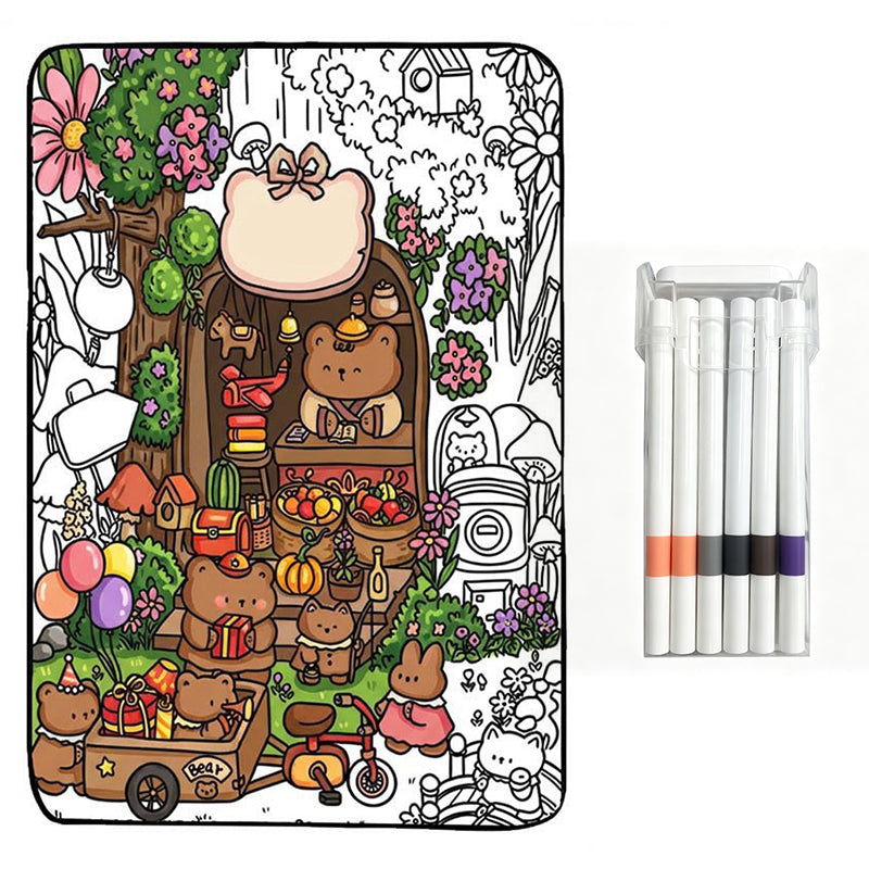 🌸LAST DAY SPECIAL PRICE!!🌸Family Bonding DIY Drawing Blanket