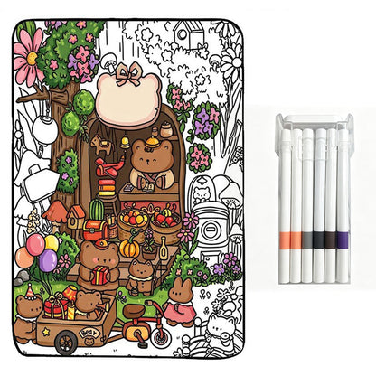 🌸LAST DAY SPECIAL PRICE!!🌸Family Bonding DIY Drawing Blanket