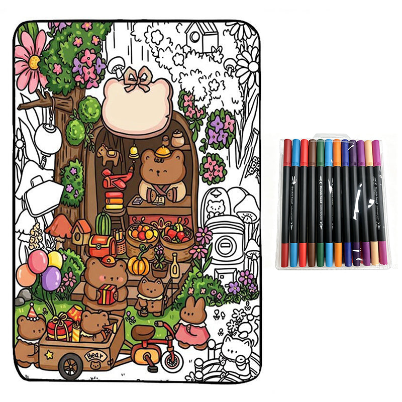 🌸LAST DAY SPECIAL PRICE!!🌸Family Bonding DIY Drawing Blanket