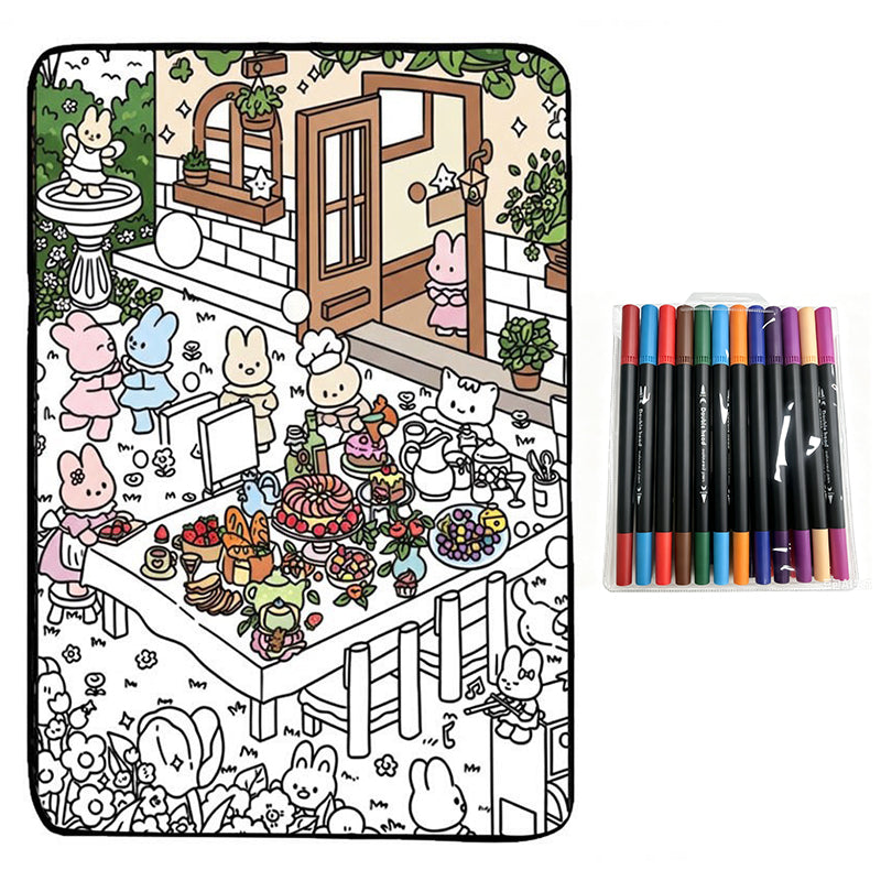 🌸LAST DAY SPECIAL PRICE!!🌸Family Bonding DIY Drawing Blanket