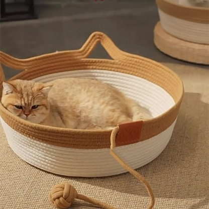 🌸LAST DAY SPECIAL PRICE!!🌸Comfortable Woven Cat Bed for All Seasons