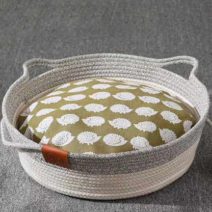 🌸LAST DAY SPECIAL PRICE!!🌸Comfortable Woven Cat Bed for All Seasons