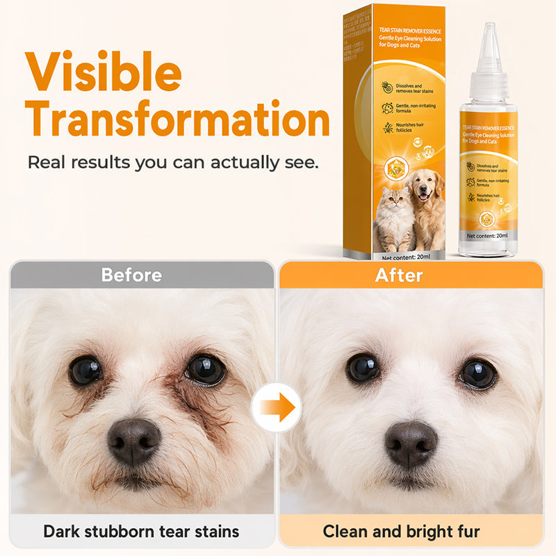 🐕Last Day Promotion 49% OFF🐱Gentle Pet Eye Stain Remover Essence Nourishing Drops
