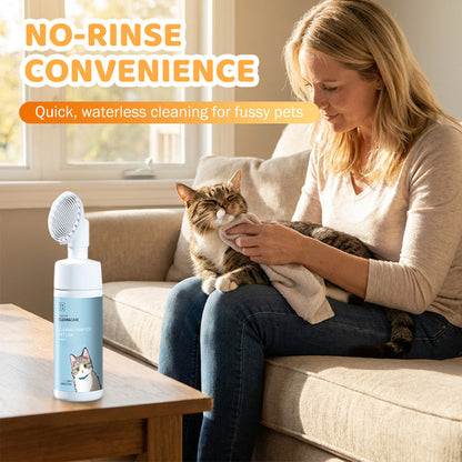💥 BUY 2 GET 1 FREE +  50% OFF!🥳No-Rinse Pet Chin Cleaning Foam with Silicone Brush
