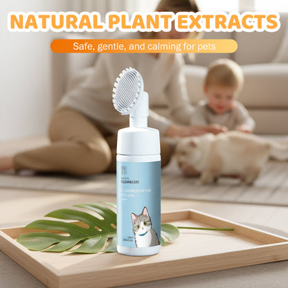 💥 BUY 2 GET 1 FREE +  50% OFF!🥳No-Rinse Pet Chin Cleaning Foam with Silicone Brush