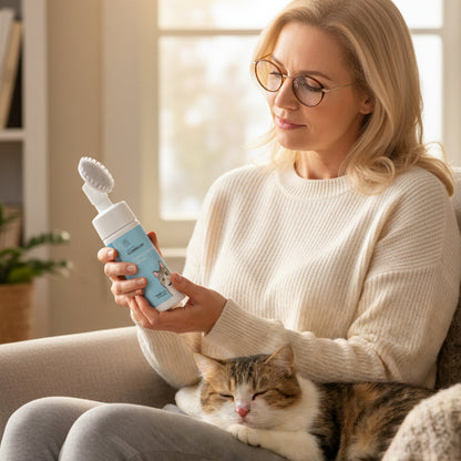 💥 BUY 2 GET 1 FREE +  50% OFF!🥳No-Rinse Pet Chin Cleaning Foam with Silicone Brush