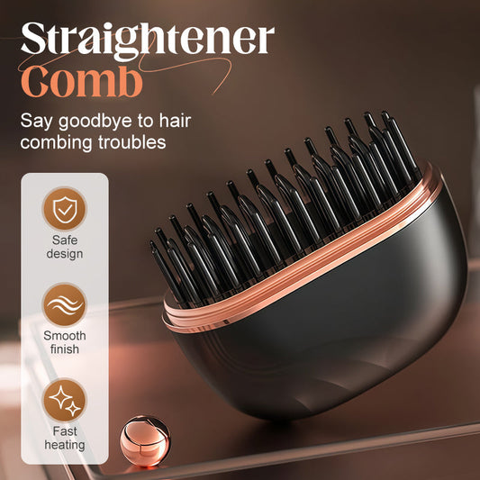 😍2027 NEW SALE-49% OFF😍 50K+ Sold! ✨ Mini Cordless Hair Straightener Comb 💁‍♀️