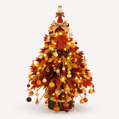 🎄 BUY 2 GET 1 FREE +  50% OFF!🥳 Elegant Beaded Mini Christmas Tree – Collector's Holiday Decor Set, Tabletop 🎄