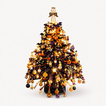 🎄 BUY 2 GET 1 FREE +  50% OFF!🥳 Elegant Beaded Mini Christmas Tree – Collector's Holiday Decor Set, Tabletop 🎄
