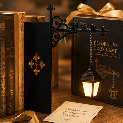 💥Last Day Special Sale 49% OFF📚Miniature Retro Streetlight Bookend Light