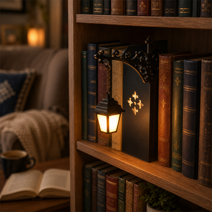 💥Last Day Special Sale 49% OFF📚Miniature Retro Streetlight Bookend Light