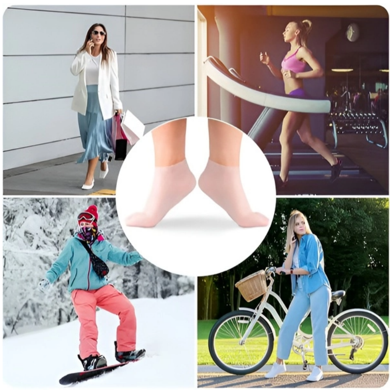 💞LAST DAY : BUY 2 GET 3 FREE + 50% OFF! 💥Silicone Gel Moisturizing Socks