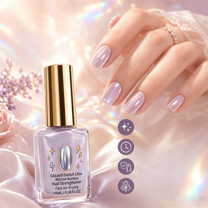 💅BUY 1 GET 1 FREE + 50% OFF !💥🖌️Lilac Glossy Mirror Nail Strengthener