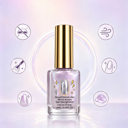 💅BUY 1 GET 1 FREE + 50% OFF !💥🖌️Lilac Glossy Mirror Nail Strengthener