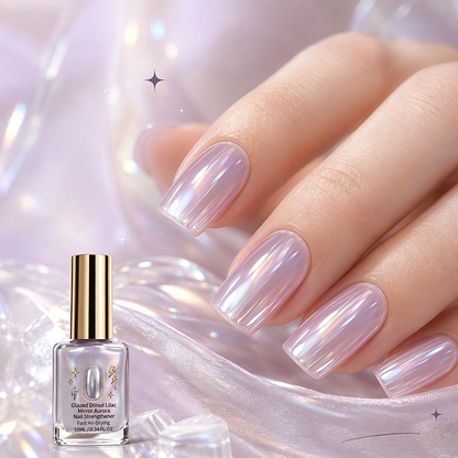 💅BUY 1 GET 1 FREE + 50% OFF !💥🖌️Lilac Glossy Mirror Nail Strengthener