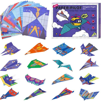 🎅Christmas HOT SALE💞50K+ SOLD!✨Creative DIY Paper Airplane Set For Kids