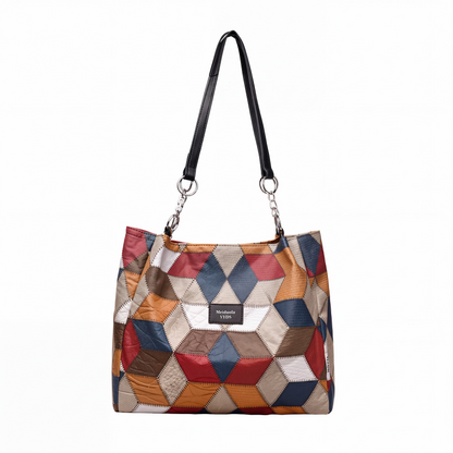 🎅Christmas HOT SALE👜50K+ SOLD!✨ Women's Geometric Tote Bag – Large Capacity Stylish Handbag For Everyday Elegance👜