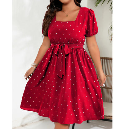 🎀Buy 2 Get Free Shipping🎀Women's Plus Size Polka Dot Dress 