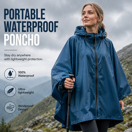 🌂Last Day Promotion 49% OFF💧Unisex Waterproof Lightweight Hooded Rain Poncho