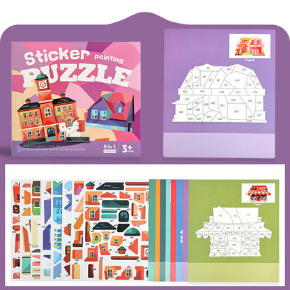 🎅Christmas HOT SALE💞50K+ SOLD!✨Kids Geometric Sticker Activity Book