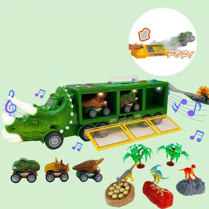 🎅Christmas HOT SALE🦖Interactive Dinosaur Transporter Toy Truck