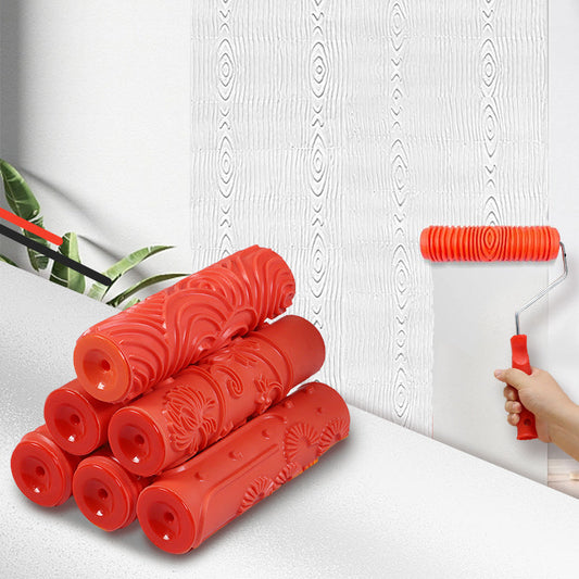 🌳Embossing Texture Patterned Paint Roller for Wall Decoration