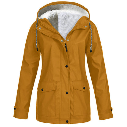 🎅Christmas HOT SALE💞50K+ SOLD!✨Women's Plush-Lined Windproof Hooded Jacket