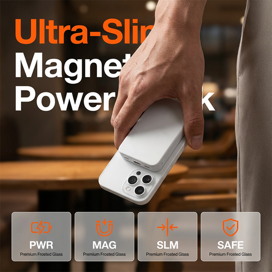 🔋3-in-1 Magnetic Wireless Power Bank with Dual Cables⚡