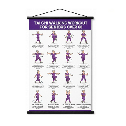 🧘‍LIMITED TIME 50% OFF! ⭐Tai Chi Workout Poster for Seniors