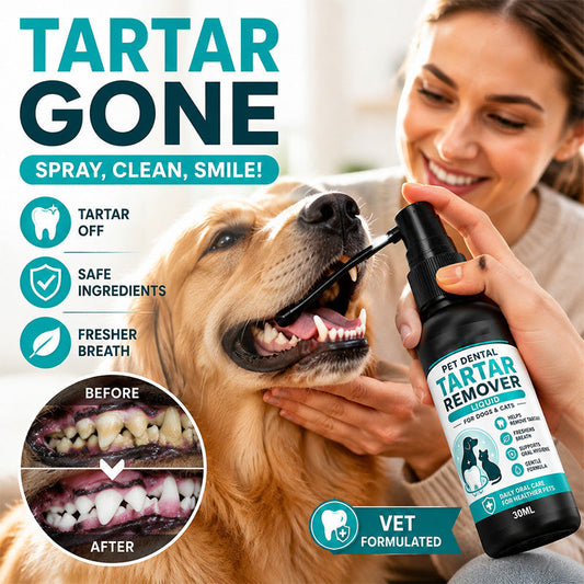 🐾Gentle Pet Dental Cleaning Spray🐕Vet‑Formulated Tartar Remover Spray for Dogs & Cats, Safe Oral Care Solution to Eliminate Bad Breath & Reduce Plaque