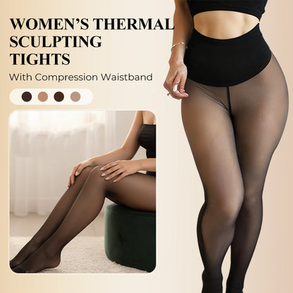 🧦Women’s Thermal Sculpting Tights With Compression Waistband🎀