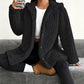 ⏳ Limited Time 60% Off!❄️Women's Loose-Fit Hooded Plush Jacket