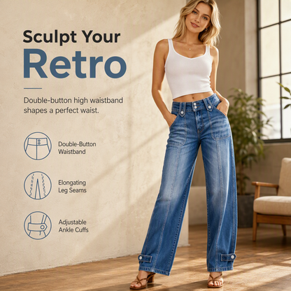 👖Women's Retro Wide-Leg Denim Jeans