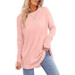 💖2026 Autumn’s Sale 70% OFF✨🍂Women's Casual Crewneck Long Sleeve Top With Thumb Holes and Curved Hem
