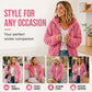 ⏳Buy 2 Get Free Shipping！！🔥 Women’s Cosy Hooded Zip Fleece Jacket – Soft, Warm & Perfect for Everyday Life🧥