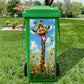 Waterproof Funny Animal Trash Can Sticker