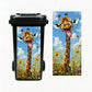 Waterproof Funny Animal Trash Can Sticker