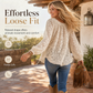 👚✨Women's Elegant Loose Fit Long Sleeve Lace Pullover Blouse