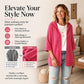 🌸LAST DAY SPECIAL PRICE!!🌸Women's 3/4 Sleeve Hooded Knit Cardigan