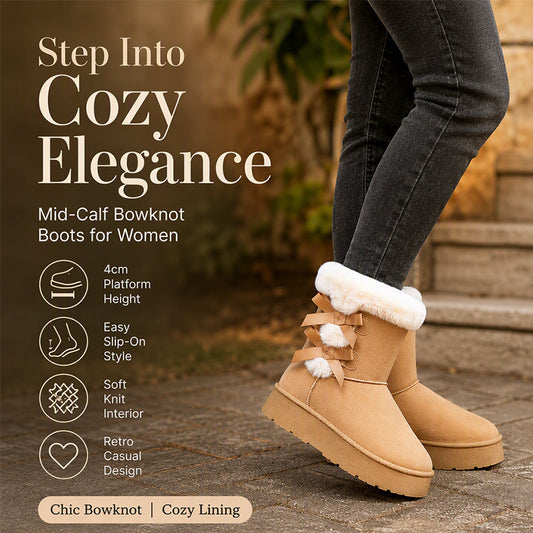 🌸LAST DAY SPECIAL PRICE!!🌸Women's Winter Non-Slip Warm Lining Snow Boots