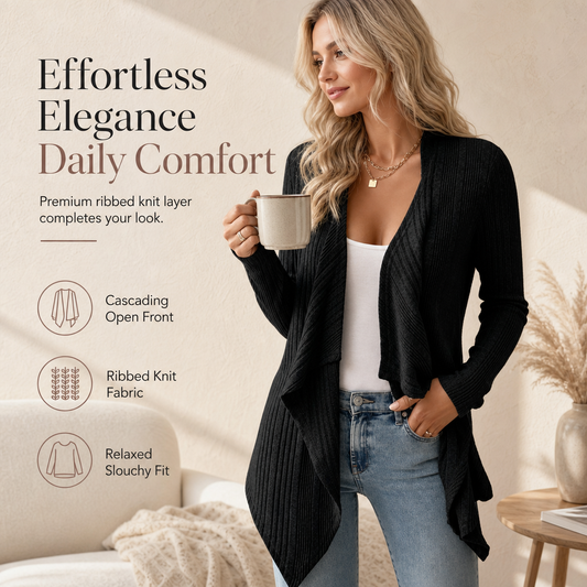 💥Last Day Special Sale 49% OFF👚Women's Loose Fit Long Sleeve Knitted Cardigan
