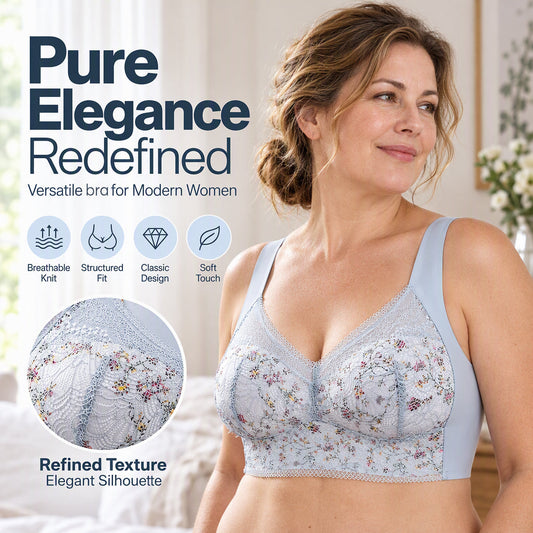 🌸LAST DAY SPECIAL PRICE ￡7.99🌸Women's Seamless Floral Lace Support Bra