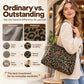 🌸LAST DAY ONLY £12.99 🌸Retro Leopard Print Tote Bag for Women