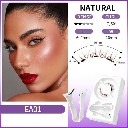 🔥 £6.99 Only! Reusable Magnetic Eyelashes Set, No Glue Lashes with Applicator