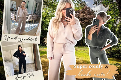 💝2026 New Sale 50% OFF!!⚡🎀Women's 2 Piece Casual Outfits Sweatsuit Set